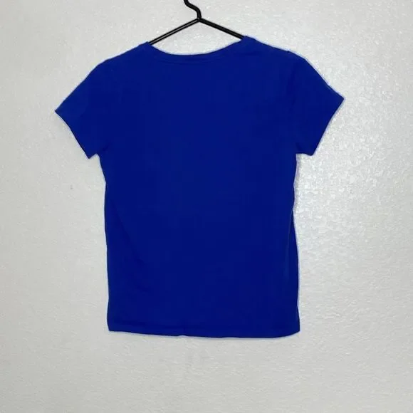 POLO by Ralph Lauren Women’s Royal Blue V Neck Shirt Size M - Picture 4 of 4